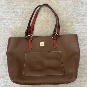 Dooney & Bourke Brown and Red Leather Tote